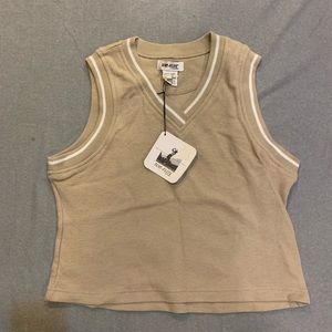 Unisex Pullover Beige Top Flite Golf Vest
